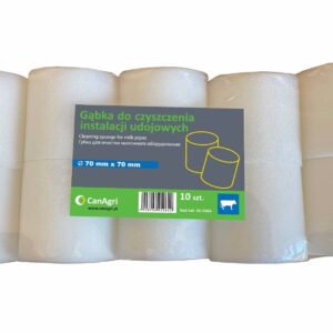 Gąbka do czyszczenia instalacji udojowych, 70 x 70 mm, 10 szt., Can Agri