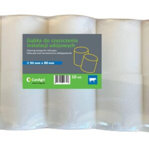 Gąbka do czyszczenia instalacji udojowych, 90 x 80 mm, 10 szt., Can Agri