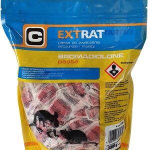 Trutka na myszy i szczury, pasta 3 kg, bromadiolon, Extrat.