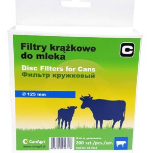Filtr krążkowy do mleka, śr. 125 mm, 200 szt., Can Agri