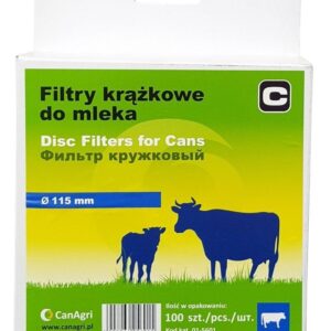 Filtr krążkowy do mleka, śr. 115 mm, 100 szt., Can Agri