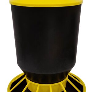 Karmidło zasypowe, automatyczne, 10 kg, czarno - żółte