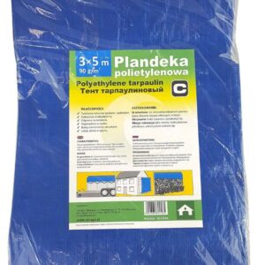 Plandeka 5x8 m, 90 g, niebieska, PE, Can Agri