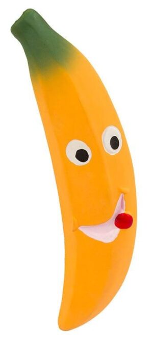 Zabawka dla psa, piszczący banan z lateksu, 20 cm