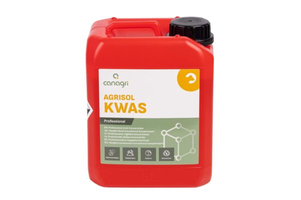 Kwaśny preparat myjący Agrisol Kwas 2.0, 5 kg, Can Agri