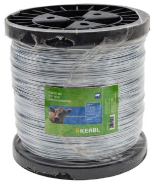 Drut ocynkowany do ogrodzeń elektrycznych, mała szpula, 2,0 mm, 500 m, Kerbl