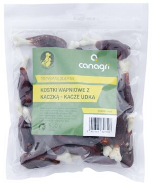 Przysmak dla psa, kostki wapniowe z kaczką, 500 g