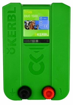 Elektryzator uniwersalny TITAN DUO 1500, dla koni, bydła i małych zwierząt, 1,5 J, Kerbl