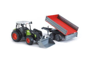 Ciągnik Claas Nectic 267 z ładowaczem i przyczepą