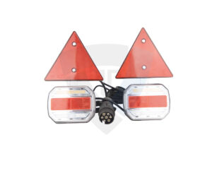 Lampy zespolone LED z dynamicznym kierunkowskazem z trójkątem 12-24V
