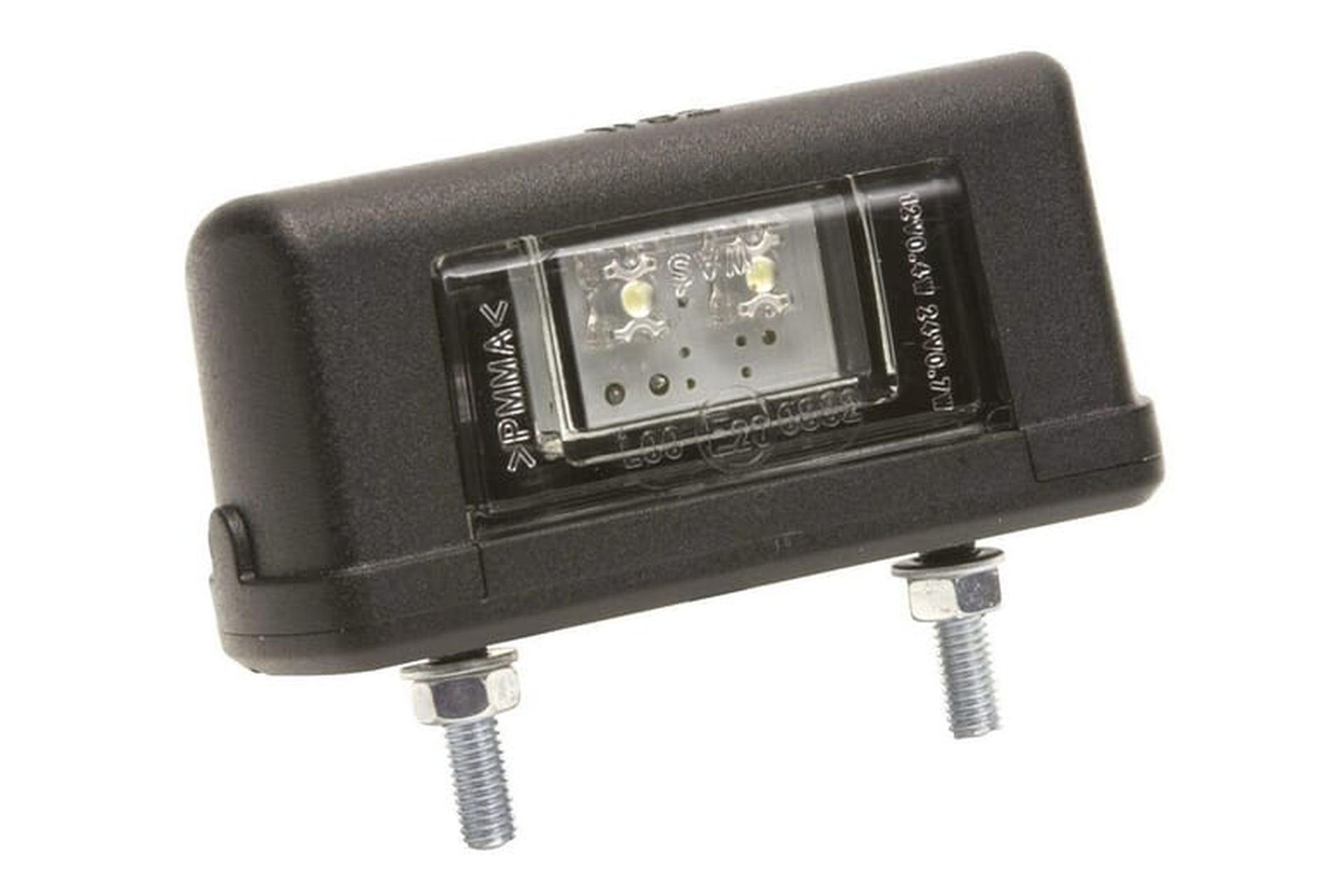 Lampa oświetlenia tablicy rejestracyjnej LED, prostokątna, przezroczysta 12/24V przykręcana Waś