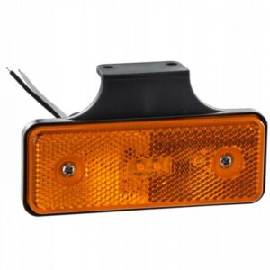 Lampa obrysowa boczna 2 LED pomarańczowa, 12-24 V