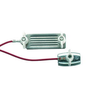 Złączka z przewodem do łączenia liny z taśmą