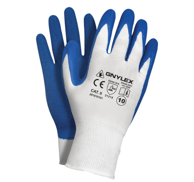 Rękawice robocze niebieskie r.8,9,10,11