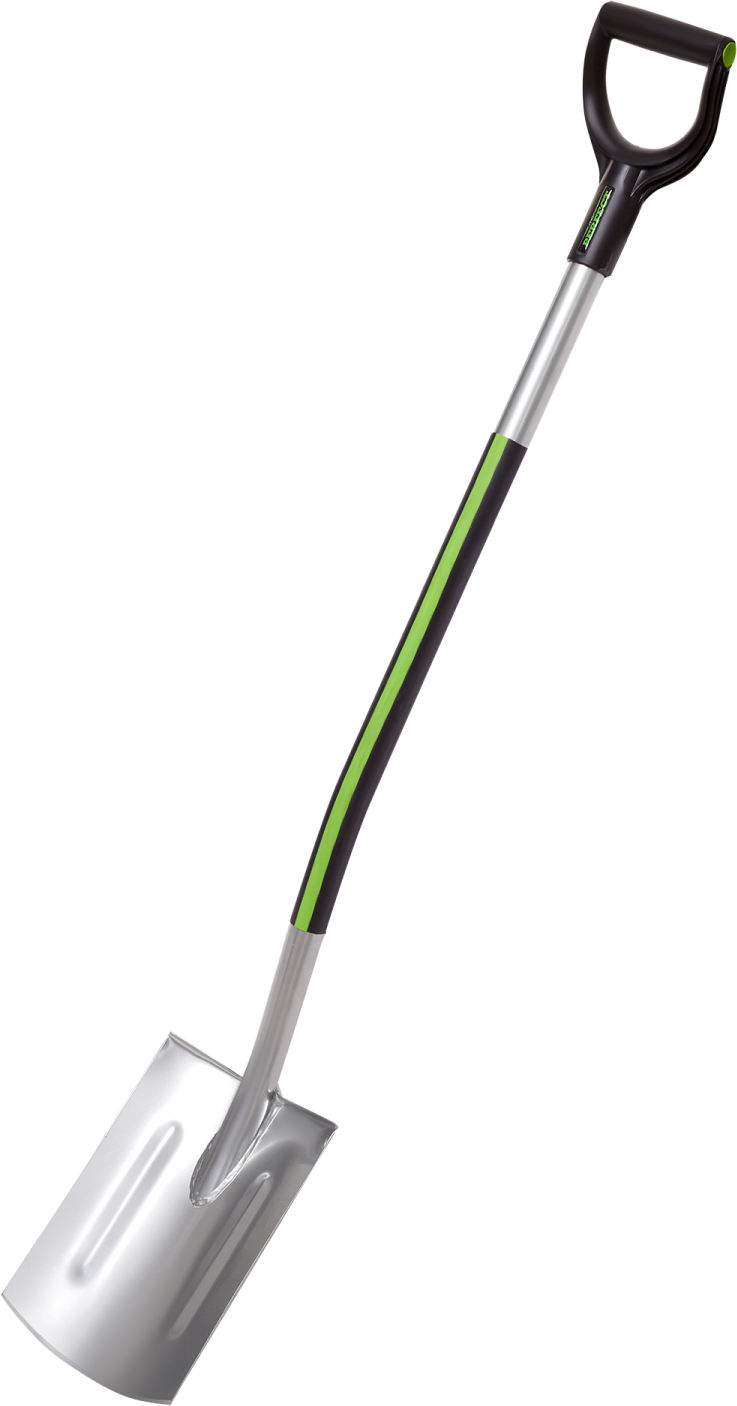 Szpadel prosty hartowany, trzonek metalowy