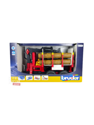 Bruder Przyczepa z dźwigiem
