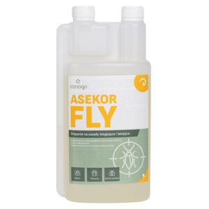 Preparat na owady latające i biegające ASEKOR FLY, niebieski/bezbarwny, 600 ml, Canagri